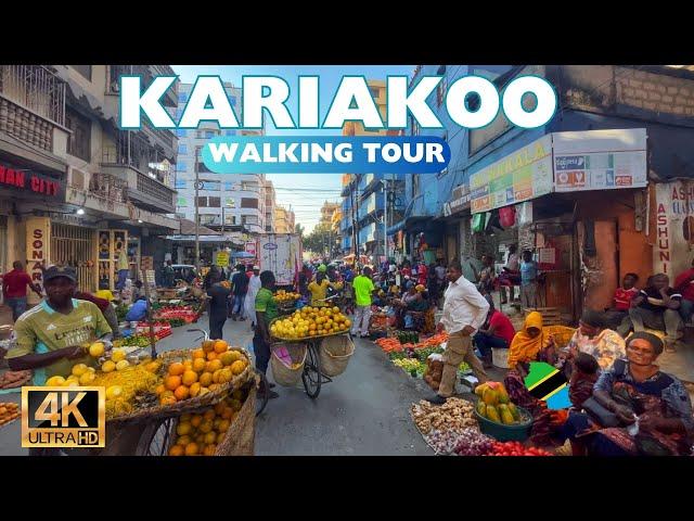 Inside the Biggest Market in Tanzania  Kariakoo Market Walking Tour [4K]