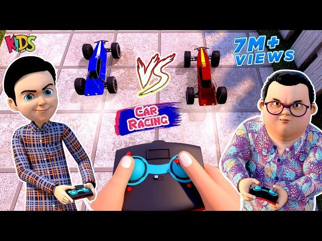 Faizan Aur Bablo Ki Car Racing | Ghulam Rasool New Cartoon | 3D Animation | Urdu Cartoon Series