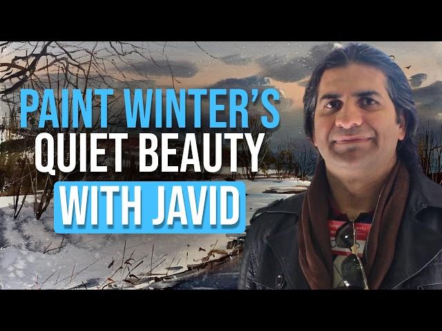 Painting Tranquil Snowy Landscapes with Javid Tabatabaei | Master Winter’s Beauty in Watercolors