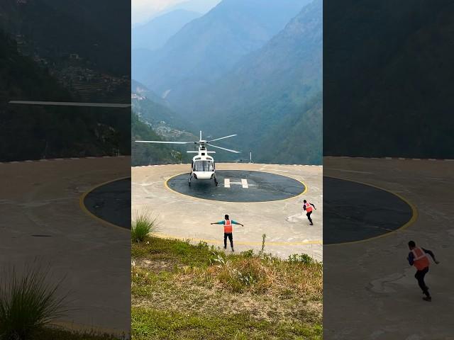 VT-GVF | Helicopter landing at Phata helipad #airport #aviation #travel #trending