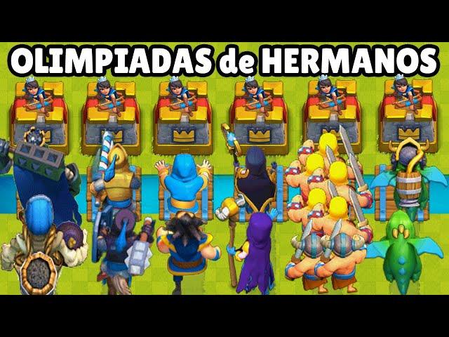 OLIMPIADAS de HERMANOS | CUAL ES EL MEJOR DÚO de HERMANOS | CLASH ROYALE