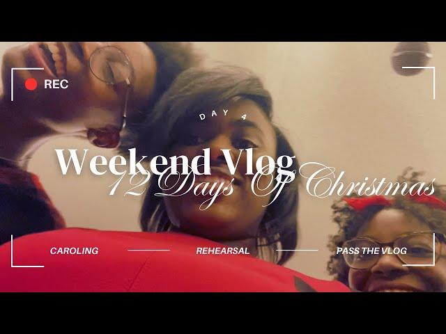 Day 4• weekend vlog, pass the phone, singing, church, hang w me | 12 Days Of Christmas ️️️