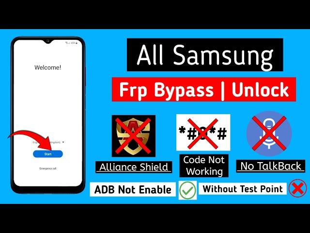 Unlocking Any Samsung | Frp Bypass And Google Account Unlock | Fix - ADB Not Enable || New 2024