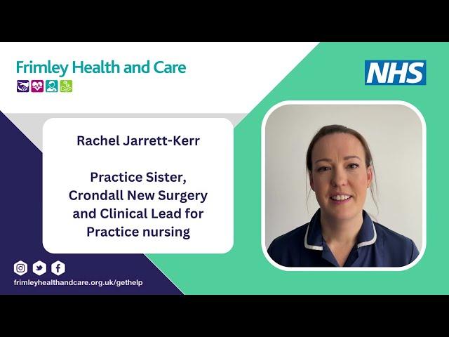 Meet Rachel, a Practice Sister with your local health team.