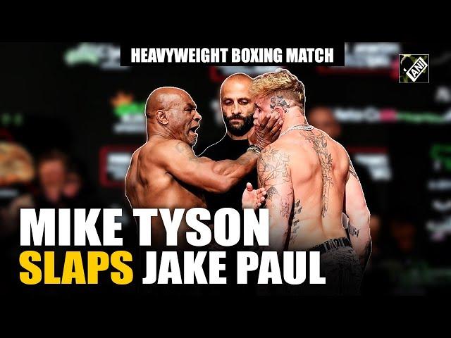 Boxing Legend Mike Tyson returns to the ring after 19 years, slaps Jake Paul at weigh-in