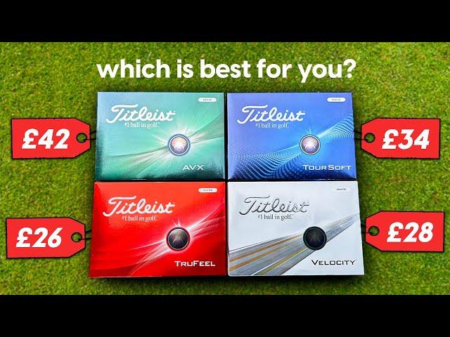 We test EVERY golf ball in Titleist's range!