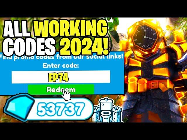 *NEW* ALL WORKING CODES FOR TOILET TOWER DEFENSE IN 2024! ROBLOX TOILET TOWER DEFENSE CODES