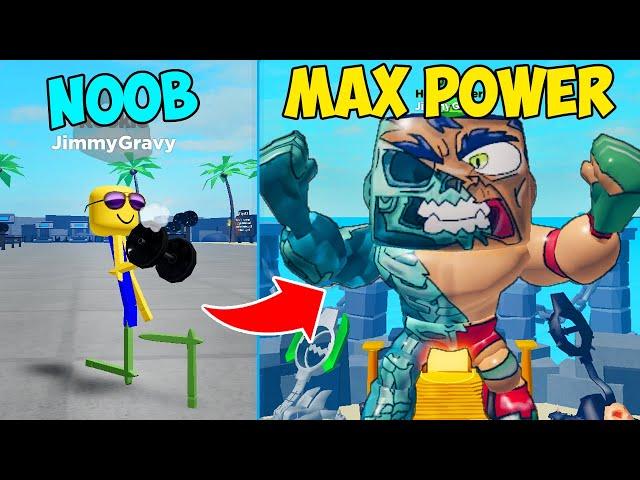 RICH NOOB BECAME THE STRONGEST! GOT MAX SIZE & MUSCLES! | Roblox Muscle Legends