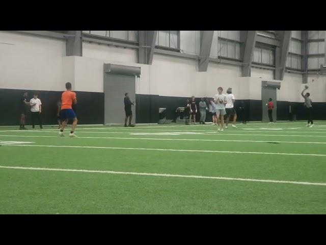 Deshawn Edwards OF MANSFIELD TX in the lab w/Dallas Cowboys QB QUINCY CARTER 7th grade Mckinzey #QB