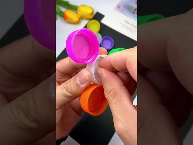 How to make a fidget spinner from bottle caps | Fidget Spinner with waste Bottle Caps