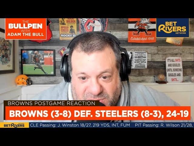 Browns Slip Past Steelers in the Snow 24-19 - Postgame Reaction with Adam the Bull