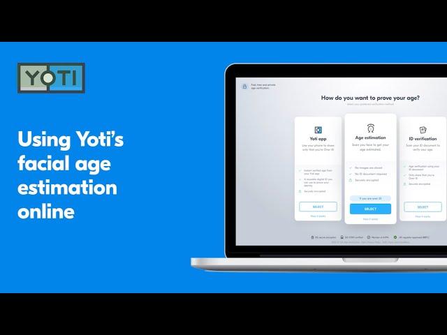 How to use Yoti facial age estimation online