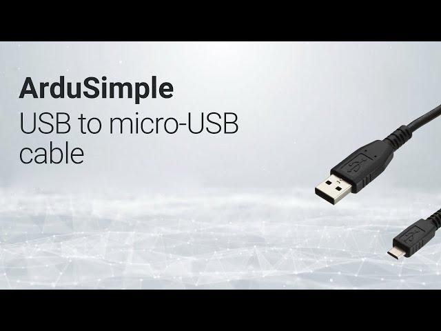 USB to micro-USB cable from ArduSimple
