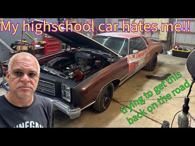 1977 Monte Carlo trying to bring it back to life, can we get it back on the road?