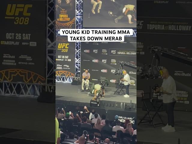 WHOLESOME MOMENT BETWEEN MERAB AND YOUNG KID AT UFC 308