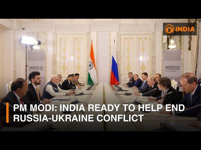 PM Modi: India ready to help end Russia-Ukraine conflict & other updates | DD India News Hour