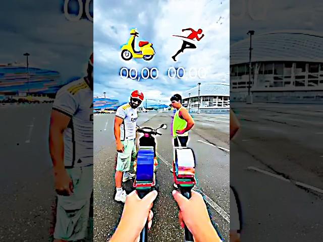 ️ MOTORBIKE VS ATHLETE | SPEED CHALLENGE 