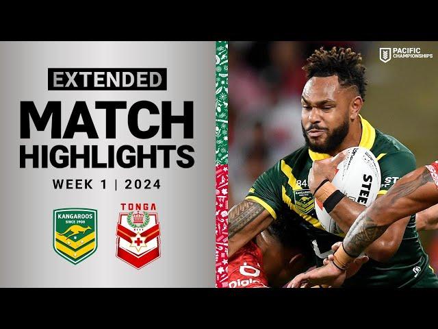 Pacific Championships 2024 | Kangaroos v Tonga XIII | Extended Highlights