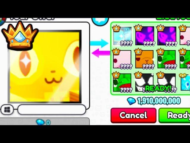 TRADING #1 *SHINY GOLDEN* Titanic Rich Cat for INSANE OFFERS (Pet Simulator 99)