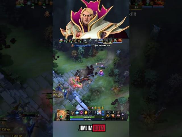 Genius Invoker 1v5 Solo Defend Rampage #dota2 #shorts #invoker #rampage