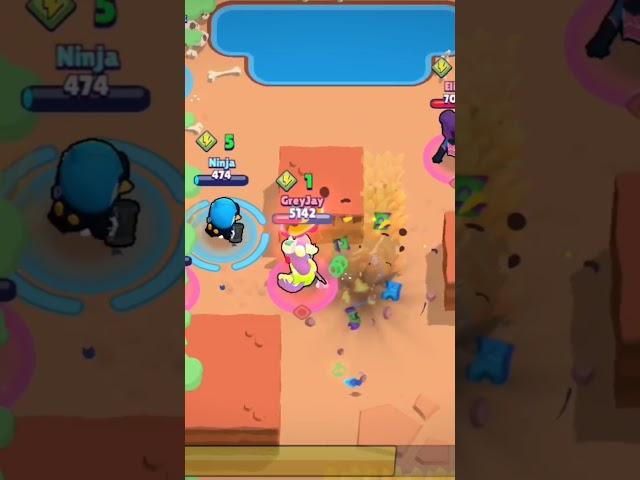 Crow vs doug and charlie #brawlstars #skill #pro