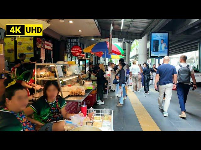 [4K UHD] Walking through the Vibrant Downtown of Bangkok along Sukhumvit Road