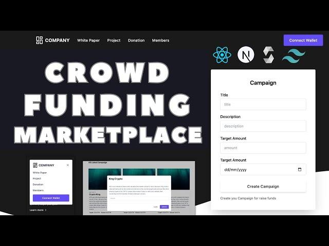 Build Crowd Funding Marketplace On Ethereum Using Next Js, Hardhat, Solidity | Crowd Funding Project