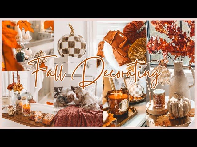 New! FALL DECORATE WITH ME  2024 FALL DECORATING IDEAS | COZY FALL DECOR IDEAS 2024  FALL AESTHETIC