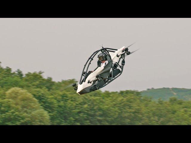 Jetson ONE - World's First Freestyle eVTOL Personal Aerial Vehicle Flight