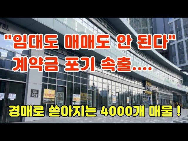 공실무덤이 된 지산,임대료폭락의 진실,계약금포기 속출,향동지식산업센터,경매로 쏟아지는 매물,