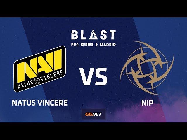 Natus Vincere vs NiP | Dust2 | BLAST Pro Series Madrid 2019