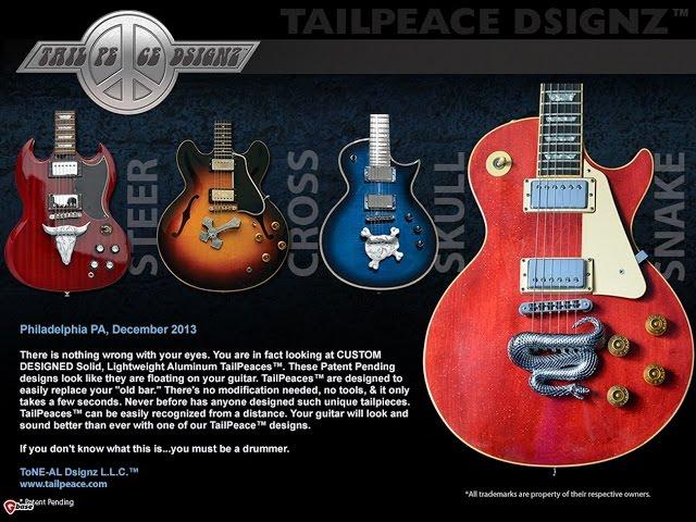 Tail Peace Dsignz. Custom Guitar Tailpieces. Scott Grove