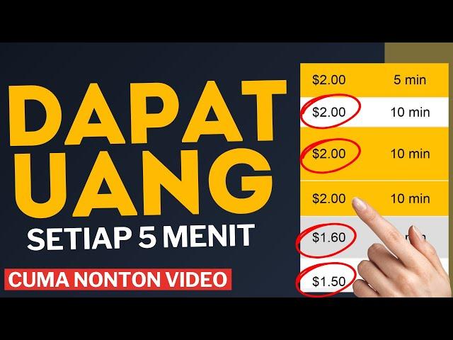 NONTON YOUTUBE DIBAYAR PER MENIT, NONTON YOUTUBE DIBAYAR $25 PER JAM - Cara DAPAT UANG Dari Internet