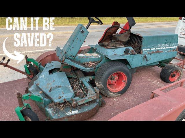 SAVING INDUSTRIAL DIESEL MOWER LEFT ROTTING IN A JUNKYARD FOR OVER 20 YEARS