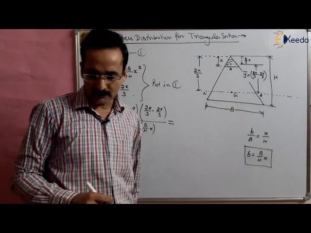 Understanding Shear Stress Distribution In Strength Of Materials : Triangular Section