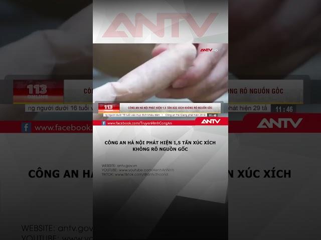 Rùng mình hàng tấn xúc xích trôi nổi không rõ nguồn gốc #antv #shorts #xucxich