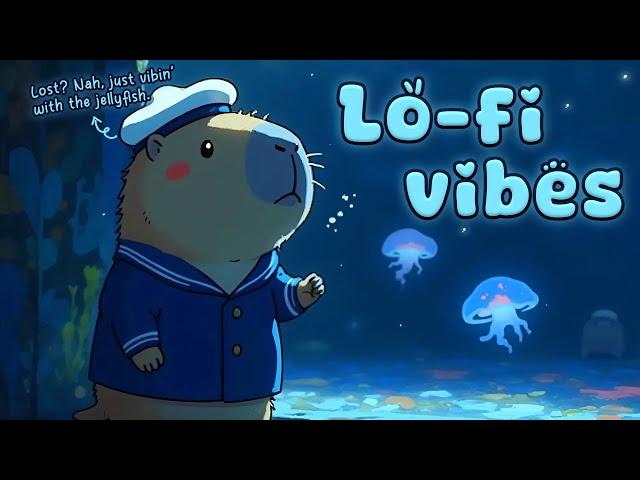 A Chill Aquarium Tour with Capybara 🪼  Lo fi Vibes