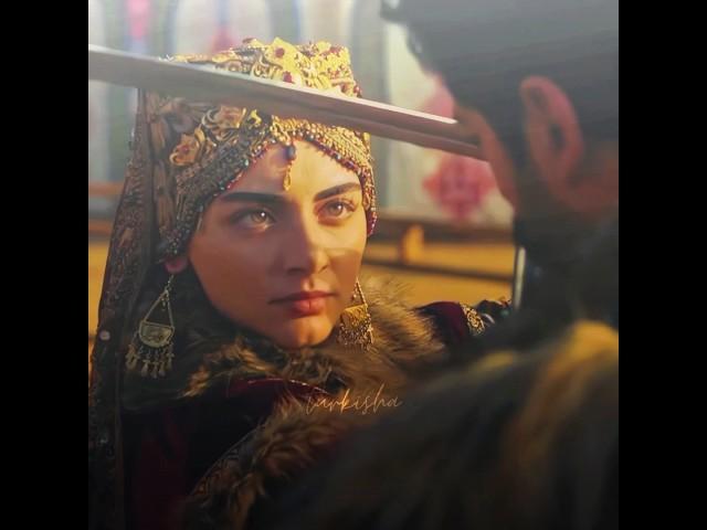 the only woman who can overpower osman bey- #balahatun #kurulusosman #osmanbey