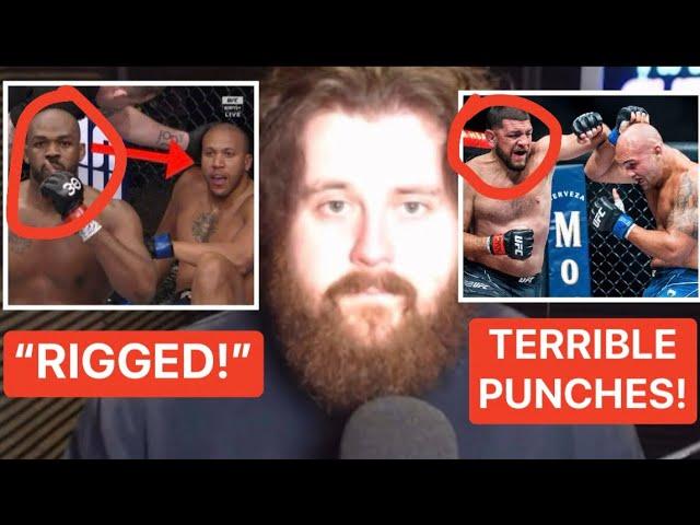 THE MMA GURU REMEMBERS THE MOST RIGGED FIGHTS IN UFC HISTORY?! (JONES VS GANE, DIAZ VS LAWLER 2)