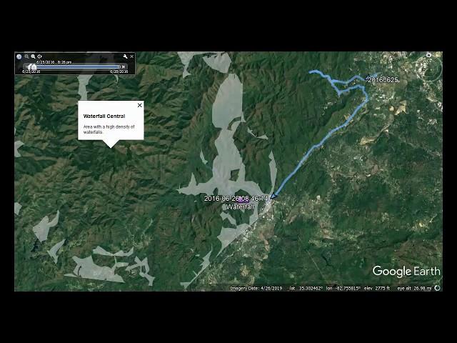 A weekend in western NC - a Google Earth Tour