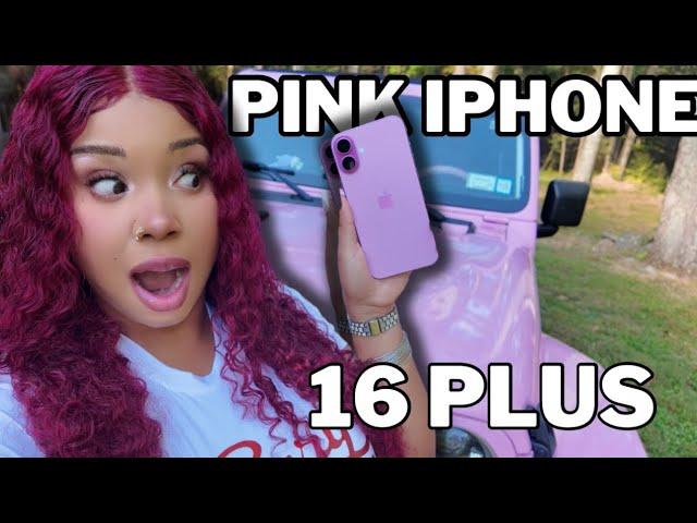 PINK IPHONE 16 plus Unboxing & Shade Comparisons