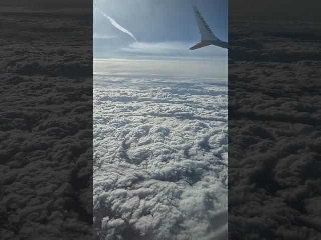 #flight #sky #clouds #ryanair #holiday #travel