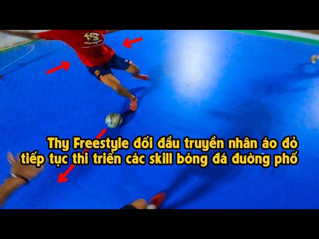 THY FREESTYLE đá banh lúc 0h sáng đối đầu TRUYỀN NHÂN ÁO ĐỎ chuyền bóng RABONA và người cực hay