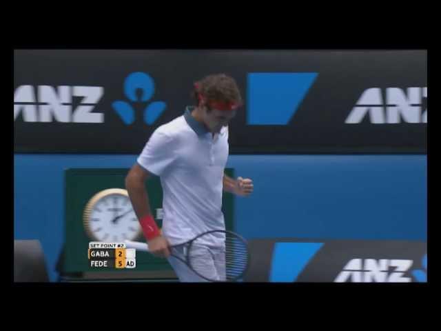 Australian Open Tennis Championships 2014 Highlights | Roger Federer and Teymuraz Gabashvili