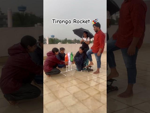 Water Rocket Launch by our team, India’s Independence Day celebrations #tricolor