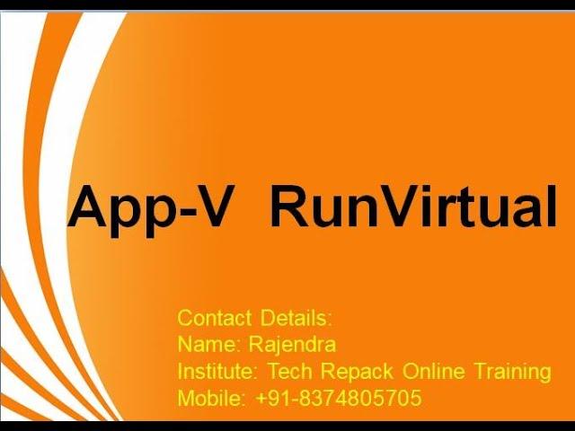 Microsoft App-V 5.0 Run Virtual