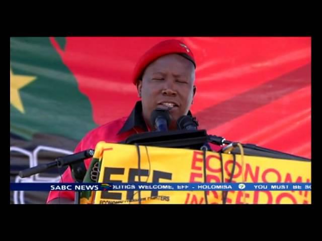 Julius Malema, formally launched his political party - the Economic Freedom Fighters.