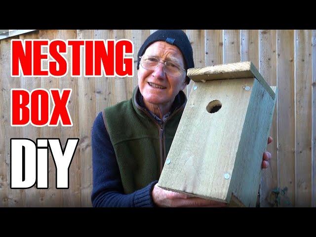 DIY bird nesting box for £5 how to build a simple blue tit box cheap materials and no skill required