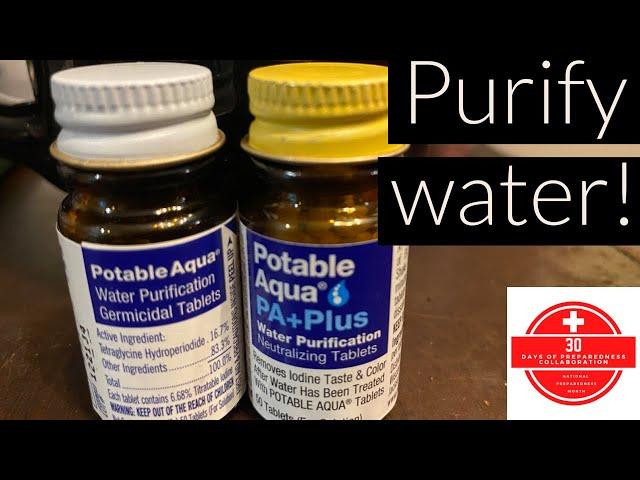 How to Use Water Purification Tablets - 30 Days of Preparedness Collab