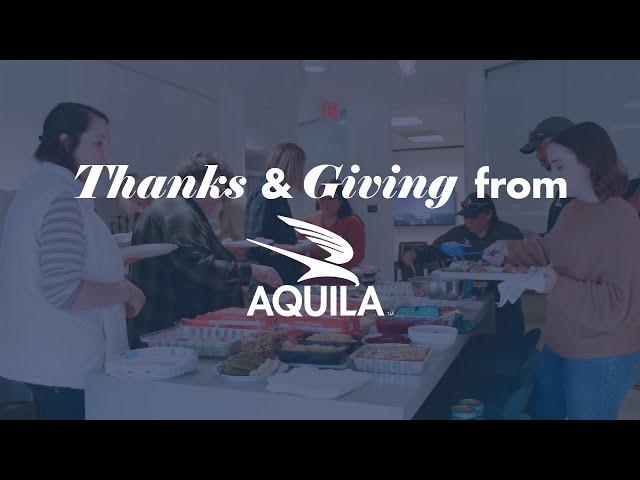 Thanks & Giving from AQUILA Commercial - 2021